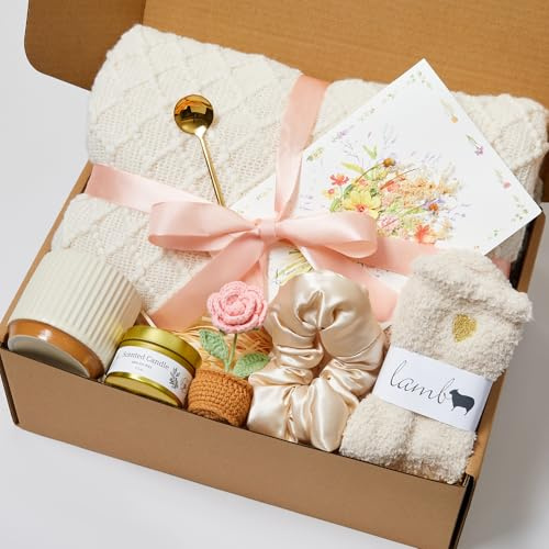 Geburtstagsgeschenkkorb für Frauen, Geschenkkörbe, Pflegepaket für Frauen, Grt Well Soon, Geschenkkorb, Muttertag, Geburtstag, Geschenkkorb für Mutter, Frau, Freundin, Schwester, Oma