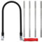 TXErfolg Kit de scie à chantourner Set de Scie à Découper avec 7 Lames (4#6#8#10#) et Arc de Scie pour Métal et Bois Poignée en Bois Lames Triées Coupes Précises Scie Fine pour Travaux sur Bois