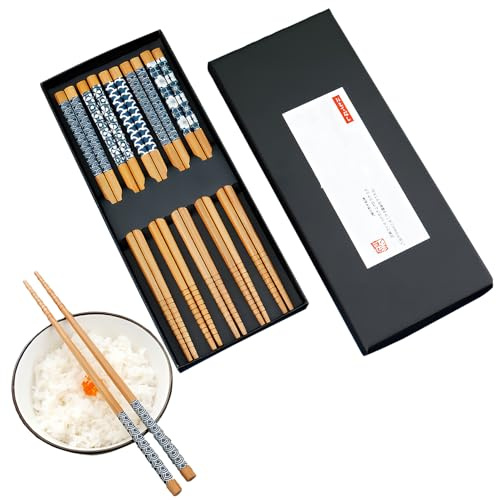 Baguette Japonaise en Bois et Bambou – Élégante et Réutilisable