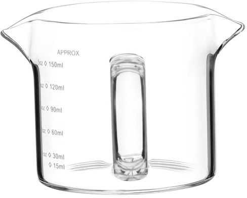 TOYANDONA Pichet à Lait Verre Transparent Pichet à Crème Gradué Tasse à Lait Pratique Pour Cuisine Pâtisserie