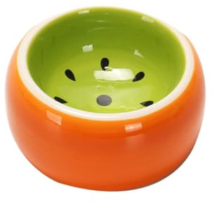 NUOBESTY Ceramic Hamster Feeding Bowl Pet Food Dish Fruit Snack Basin Small Animal Feeder Suitable for Hamsters and Rodents Random Style