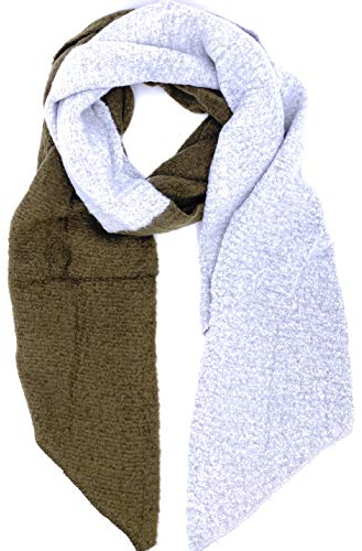 FASHION YOU WANT Damen XXL SCHAL kuschelig warm Trend Stola XXL Tuch KARO HALSTUCH SCARF PONCHO CAPE WARM NEU WINTERSCHAL HERBSTSCHAL DECKENSCHAL WEICH (khaki/hellgrau)