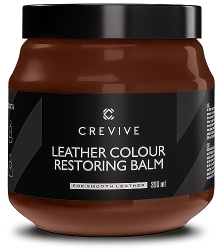 CREVIVE Leder Reparatur Set London Tan 300 ml - Lederpflege Auto - Lederreparatur Sofa - Autositz Reparatur
