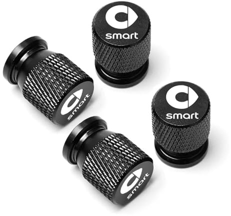 KardoL 4 Pezzi Cappucci delle valvole Alta qualità Compatibile con per Smart 451 Brabus Smart 453 fortwo forfour - Resistente Corrosione,B