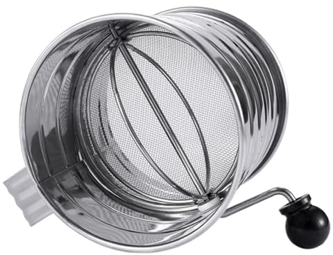 Zerodeko Sieve Baking Tool for Einkorn Flour Stainless Steel Sifter Bread Baking Accessories Icing Sugar Sanding Sugar