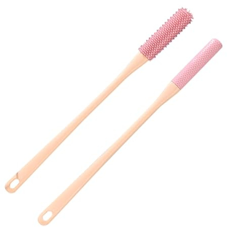 Toe Gaps Cleaning Brush, Toe Brush, 2-Piece Portable Toe Cleaning Foot Scrubber, Foot Scrubber for Shower, Toe Lotion Applicator, Foot Towel Brush, Soft Rubber Shower Toes Cleaning Brushes