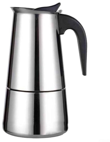 Caffettiera in acciaio inox, 2469 tazze, progettata per fornelli a fuoco e induzione (450 ml)