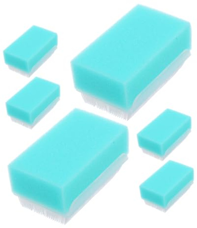 FRCOLOR 6 Cepillos Sensoriales para Bebés, Esponjas de Baño Suaves, Cepillos Cabello para Niños Pequeños, para Masaje y Exfoliación, Herramientas Calmantes para Cepillado Ocupacional