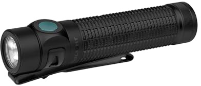 OLIGHT Baton4 Pro LED Rechargeable EDC Torch Pocket Light, Matte Black | 1600LM, USB-C and Magnetic Dual Charging, Dual Switch, IPX8 Waterproof, High Power Flashlight for Camping, Hiking, Emergency