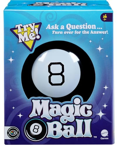 Magic 8 Ball Novelty Game, Fortune-Telling Toy for Family Nights, Game Nights, Travel, Camping, 30188