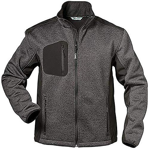 Elysee Fleece-Jacke Innsbruck Größe, 1 Stück, XL, grau/schwarz, 23370-XL