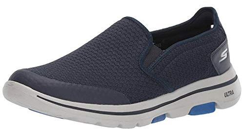 SKEAJ|#Skechers 55510 , Navy Textile/Synthetic/White Trim Nvy), 45 EU