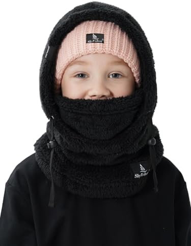 Shy Velvet Kinder Sturmhaube Winter, Warmen Skimaske Schalmütze für Jungen, Mädchen Fleece Balaclava, Multifunktional Gesichtsmaske, Winddicht Sturmmaske, Einheitsgröße