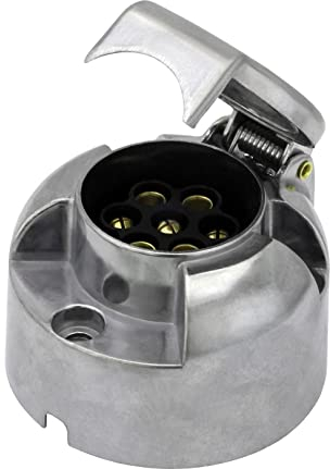 FKS Trailer Kfz Aufbau Steckdose 7-polig Metall 12 Volt