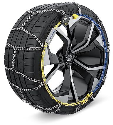 Michelin 008347 Schneeketten mit Kettenspanner mit Montageanleitung mit Aufbewahrungstasche