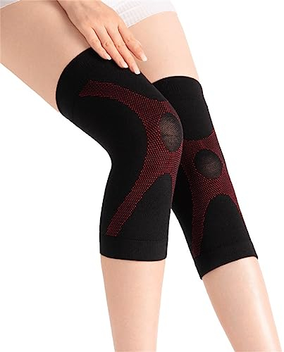 TRoki Genouillères de Cyclisme Restez au Chaud et protégé Pendant la Danse et Le Sport (Couleur foncée, Taille XL)