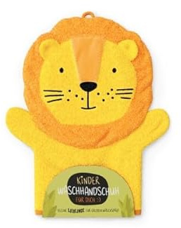 Rungassi Kinder Waschlappen Waschhandschuh Thema Kleiner Liebling (Löwe)