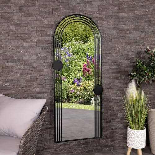 CHARLES BENTLEY Warsaw Arch Mirror Iron, Black 155 x 64.5 cm