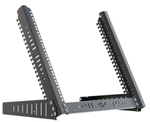 Stalflex Bordsfäste med hyllmontering 19 tum 10U - Rackskåp och Skåp för nätverksutrustning - Skåphylla med justerbar lutningsvinkel