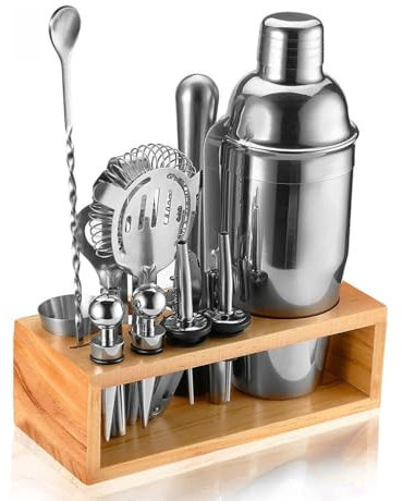 ZGYOZMNG Set di Shaker per Cocktail in Acciaio INOX, Set Completo di 12 pezzi (D 750 ml)