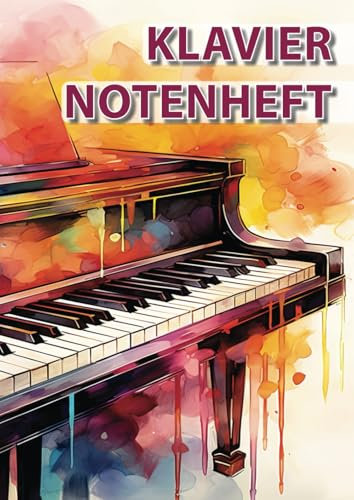Klavier Notenheft: Violin- und Bassschlüssel