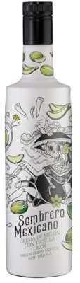 Sombrero Mexicano – Melon-Tequila Likör mit Sahne, 0,7l, 15% Vol. – Inspiriert von La Catrina