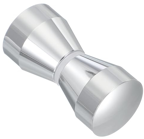 PATIKIL Maniglia Per Porta Doccia In Vetro Pomello Per Porta Doccia Argento | Schiena A Schiena In Lega Di Alluminio, Per Scorrevole Da Bagno, Cono Pomelli Hardware Di Ricambio
