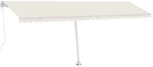Standmarkise Manuell Einziehbar 600x300 cm - Pulverbeschichtetes Aluminium & 100% Polyestergewebe mit PU-Beschichtung - Perfekter Sonnenschutz für Terrasse und Garten