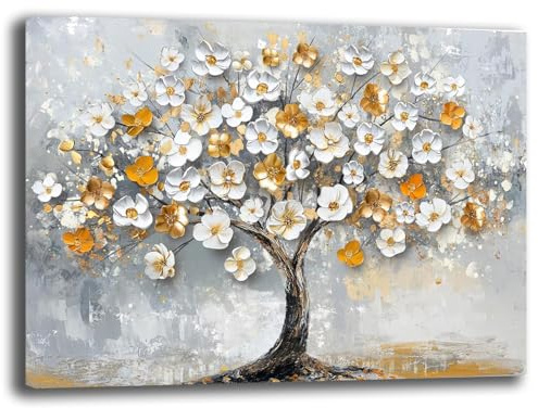 Printerland Quadro Moderno ALBERO della VITA Colori Astratto Quadri moderni soggiorno da Parete grande XXL Stampa su tela Canvas Decorazione Murale muro Arredo Camera da letto Cucina (13, 50x70 cm)