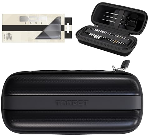 Target Darts Boa Estuche para Dardos, Talla Única – Negro | Cartera para Dardos, para Guardar Varillas, Puntas Suizas, 6 Dardos Completamente Montados, Accesorios Adicionales