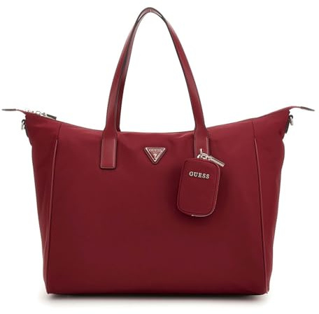 GUESS Reisetasche mit Laptopfach Follie Carryon Large Tote Rust Red dunkelrot