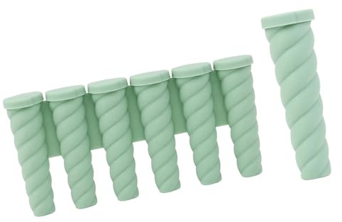 AWJUWHBJ Molde de silicona seguro para hacer polos de hielo para actividades creativas de padres e hijos, 6 cavidades y bandeja de paletas individuales, moldes de silicona