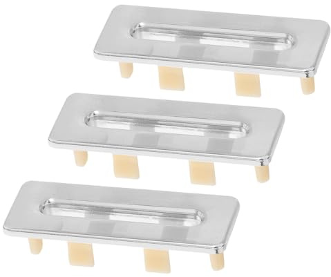 SAFIGLE Tapas para Orificio de Rebosadero de Lavabo 3 Piezas Cubierta Rectangular de Plástico Resistente 53X20X19 CM Accesorio para Fregadero y Baño Protección contra Obstrucciones