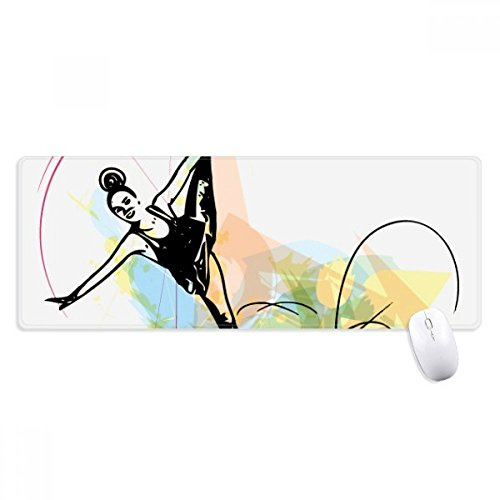 beatChong Wintersport Eiskunstlauf Athletinnen Griffige Mousepad Große Erweiterte Spiel Büro titched Kanten Computer-Mat Geschenk