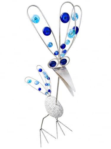Edelstahl Vogel/Garten Skulptur 90cm