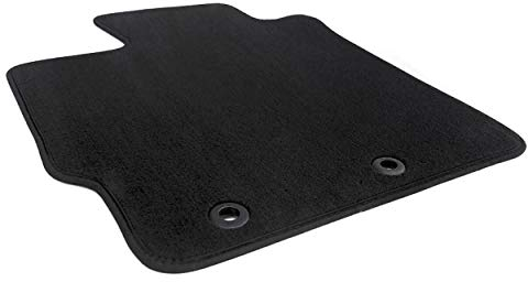 Fahrermatte für Toyota Yaris (XP13) 2010-2020 Velours Automatte Original Qualität Fahrermatte einzeln, Fahrerseite, schwarz