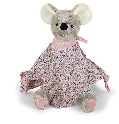 Sterntaler 3212001 Schmusetuch Maus Mabel, Für Babys ab dem 1 Monat, Größe M, 36 cm, Grau/Mehrfarbig