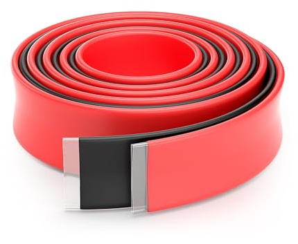 Ø30mm Schrumpfschlauch 3:1 mit Kleber Kable Wasserdicht 2.4m Schwarz Rot