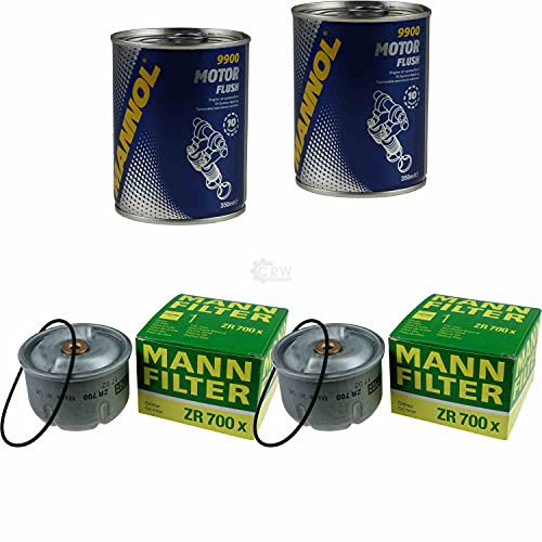 QR-Parts Set 85708955 ZR 700 x 9900 2x Original MANN Ölfilter + SCT Motor Flush Motorspülung