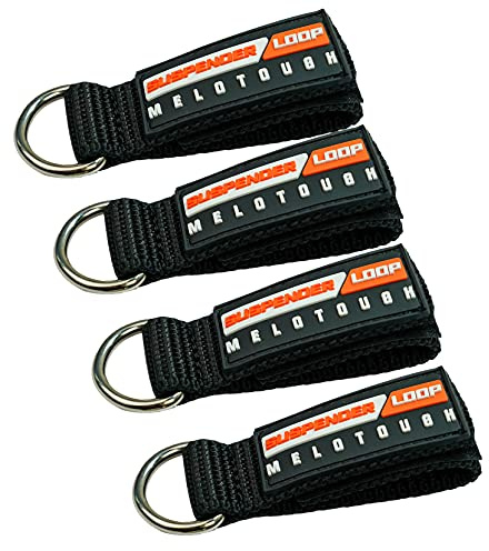 MELOTOUGH kraftiga bältesöglor hängslen ögla fastsättning passar upp till 7,6 cm bälte, 4-pack