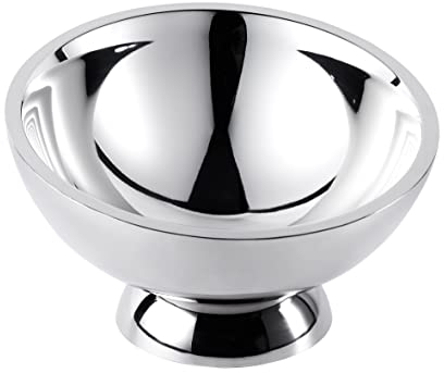 Champagnerbowl Champagnerkühler doppelwandig, Weinkühler, Flaschenkühler Sektkühler Getränkekühler aus Edelstahl Silber Party - Kühler für Wasser, Sekt, Wein und Champagner - 43 cm