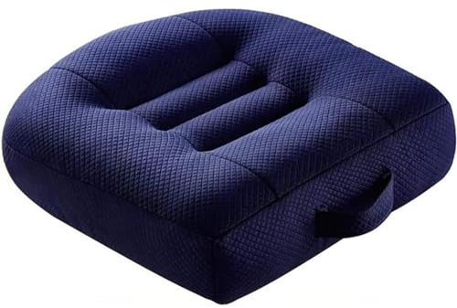 Cuscino del Sedile rialzato Auto per Scenic/Taliant/Talisman/Twingo/Wind/Zoe, Rete Traspirante Portatile, Aumento effettivo del Campo visivo,- Purple