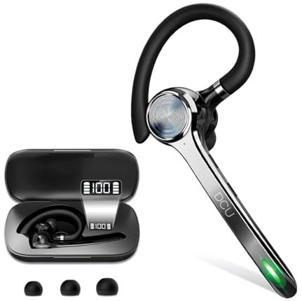 DCU TECNOLOGIC - Casque Mono Bluetooth 5.0 Action Pro - Casque sans Fil - Passer et recevoir des appels - Connectivité à Double Point