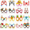 Coicok 32 Paires Lunettes de Fête Hawaïennes, Plage Accessoire, Lunettes et Accessoires de Fête, Fête Lunettes pour Enfants Adultes, Décorations et Accessoires de Fêtes pour Anniversaires Mariage Noël