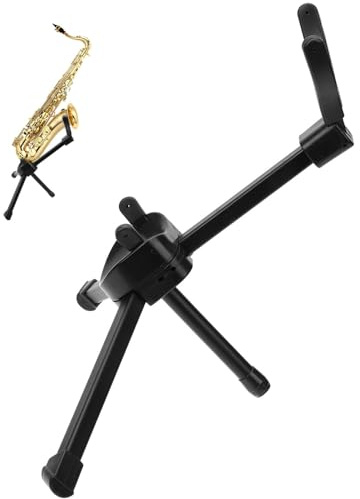 ULDIGI Saxophonständer Abs für Tenorsaxophon Praktischer Metall mit Schwarzer Aufbewahrungstasche Tragbar und Musikunterricht und Ausstellung