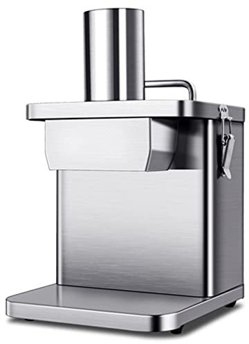 Cortador de Verduras eléctrico Máquina trituradora de verduras eléctrica con cortador en espiral de acero inoxidable, máquina eléctrica para cortar en cubitos de verduras de 250 W, máquina c
