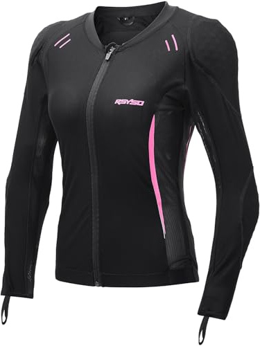 RSYSO Mesh Motorcycle Jacket Women with CE Certified Protective Armored Mesh Jacket with Reflective Strips, All Season Womens Motorcycle Gear for Motorcycle Bicycle Scooter Riding Gear