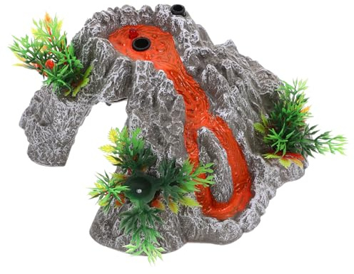 KICHOUSE Volcanic Spray Model Simulation Volcano Decoration Model Volcano Toy for Landscape Decoration Artificial Modeling Decor Mist-spouting Diy Painted Toy Fake Artificial