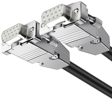 Câble coaxial VGA mâle/femelle robuste 150 cm haute bande passante Display Shield SVGA