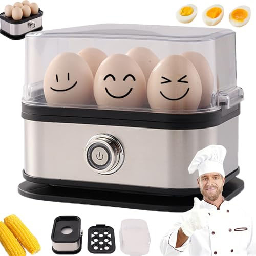 Sunny Side Up Egg Maker, Sunny Side Master Egg Cooker, Stainless Steel, Holds 6 Eggs, Removable, Intelligent Temperature Control, Prevent Burning Out, for Soft, Medium, Hard Boiled (1PCS)